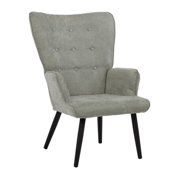 Atzveltnes krēsls MATEO gaiši zaļš