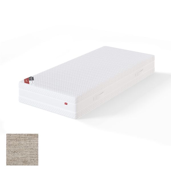 Spring mattress BLACK MULTIPOCKET VERANO 90x200cm, firm, light beige