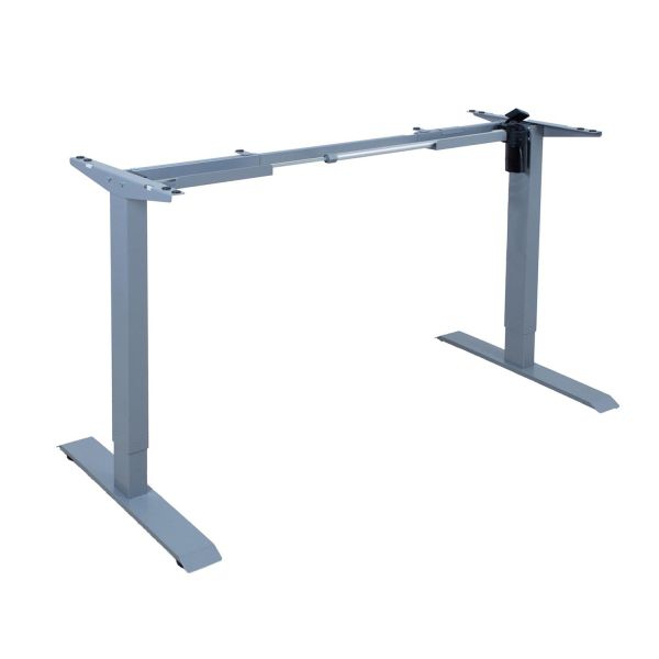 Table leg ERGO with 1 motor, silver grey