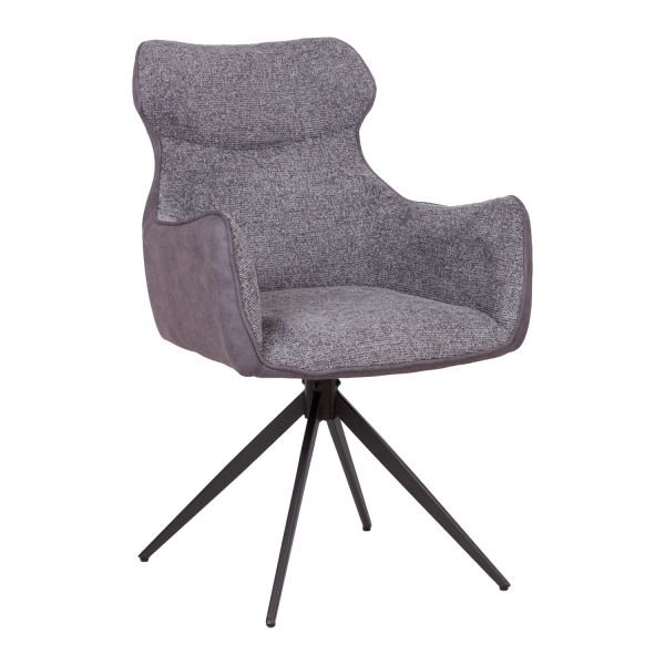 Chair CHANA swivel, grey