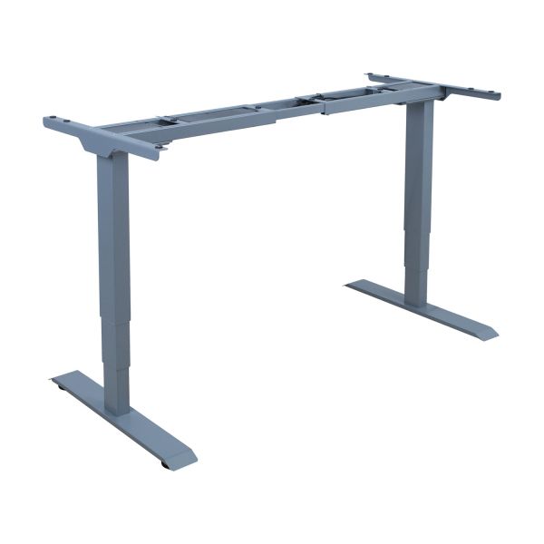 Table leg ERGO with 2 motor, silver grey
