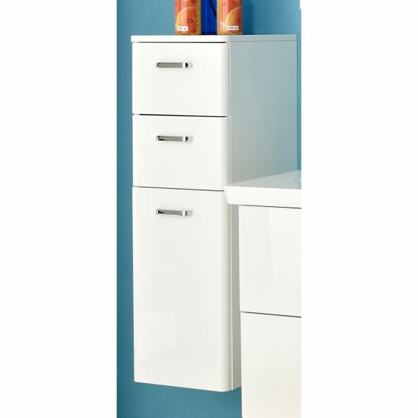 Apakšējais vannas istabas skapis 359, 30x33xH91cm, balta