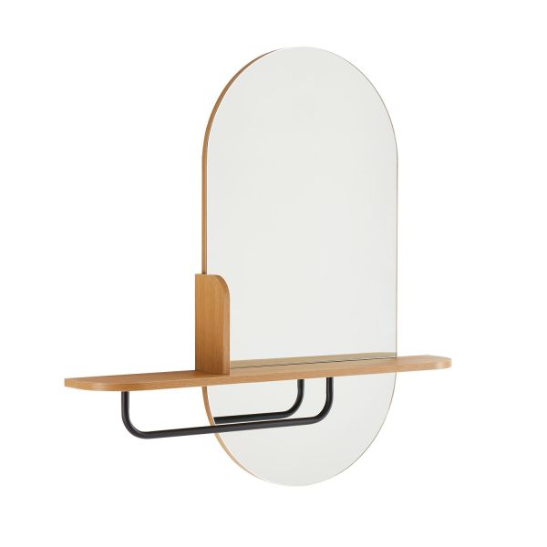 Spogulis AALBORG ar plauktu 92x15xH93cm, ozols