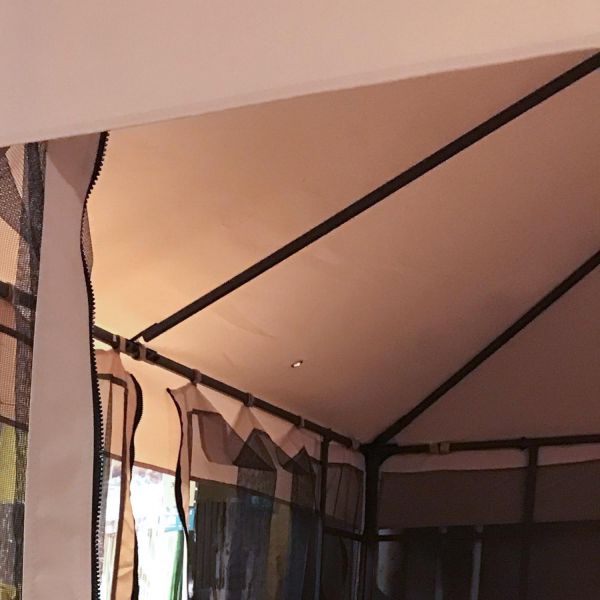 Jumta pārsegs nojumei LEAF 3x3m, bēšs