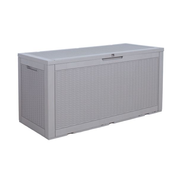 Storage box SAYA 122x54,5x63cm/380L, grey plastic