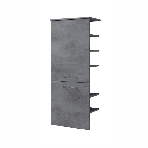 Tall bathroom cabinet 945, 50x33xH123cm, dark grey