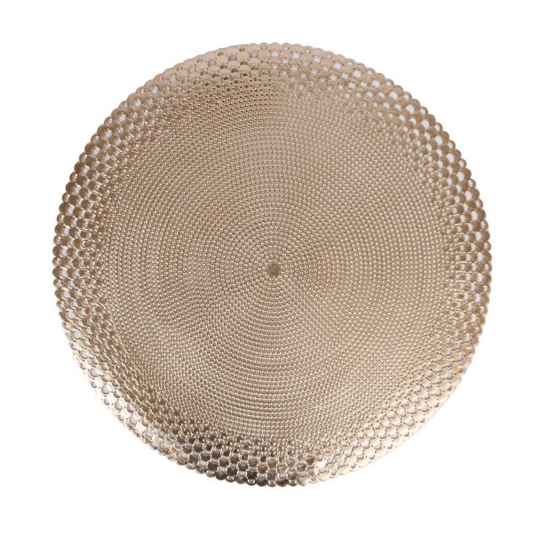 Placemat BUBBLES D38cm, golden