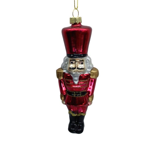 Ziemassvētku rotājums JOY NUTCRACKER 15.5cm, stikls