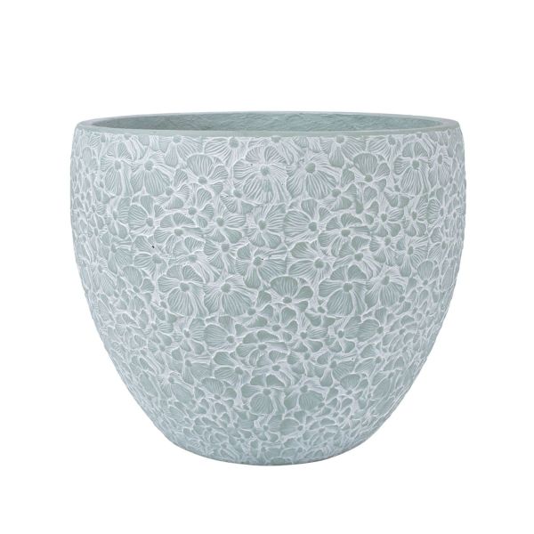 Puķu pods FLORA D44xH36cm, zaļgani pelēks