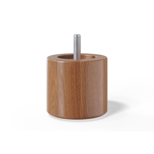 Kāja cilindriska H5cm, 4gab, ķirsis