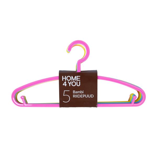 Drēbju pakaramais priekš bērniem BAMBI, 5 gab, plastmasa