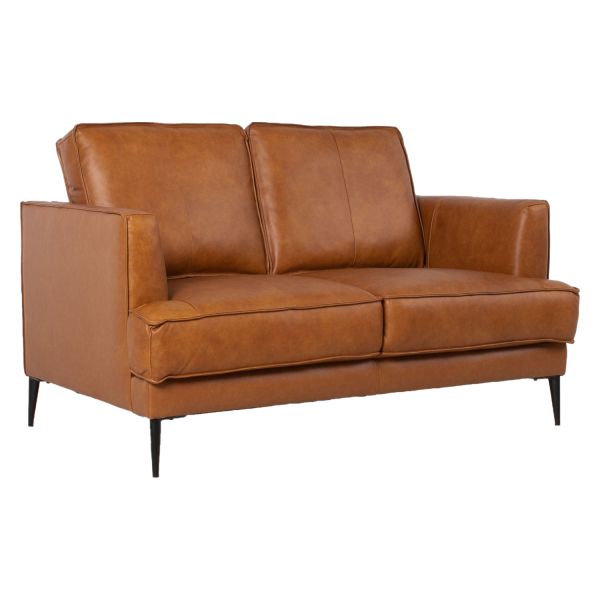 Sofa LEO 2-seater, light brown