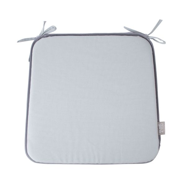 Krēsla spilvens MY COTTON 39x39cm, gaiši pelēks
