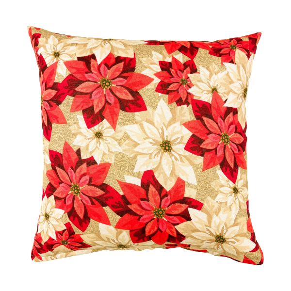 Pillow CHRISTMAS NEW 45x45cm, poinsettias