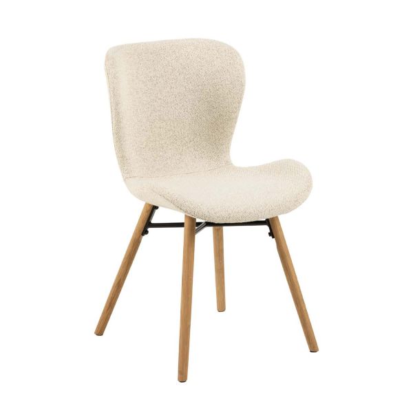 Dining chair BATILDA-A1 beige/oak