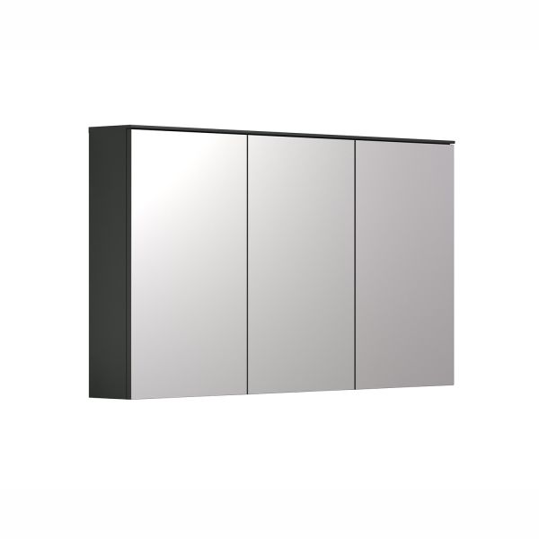 Spoguļskapītis SYNNAX 120x17xH70cm, antracīts