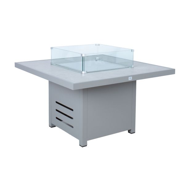 Garden table - gas fire place RIO, greyish beige