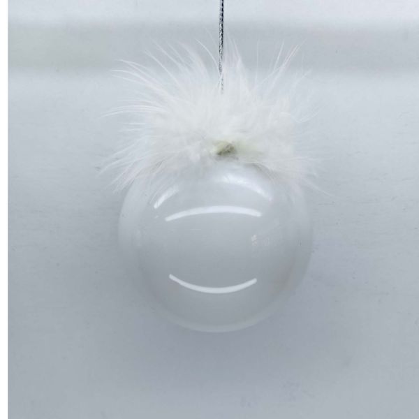 Ziemassvētku rotājums JOY PEARL D8cm, stikls