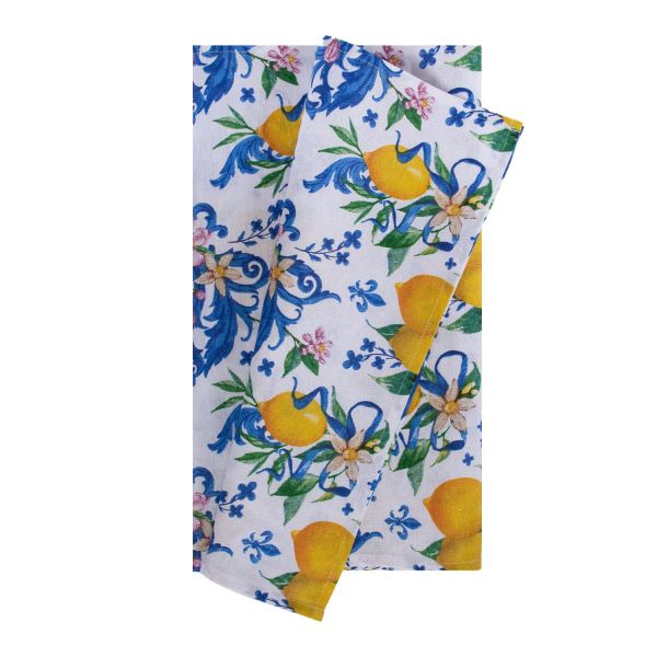 Table mat LONETA 43x116cm, lemon blossoms