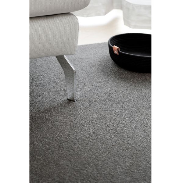 Carpet EDEN 133x200cm, grey, velour pile