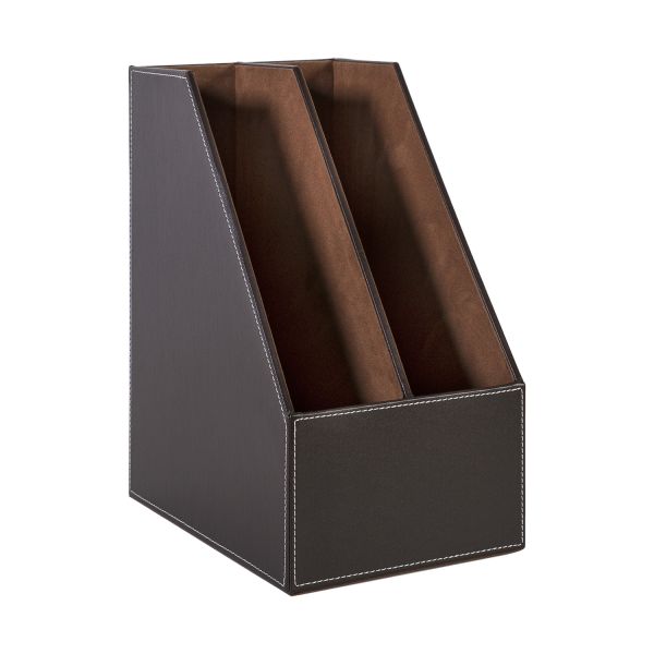 Держатель для папок WALTER 18x27xH34см, тёмно-коричневый