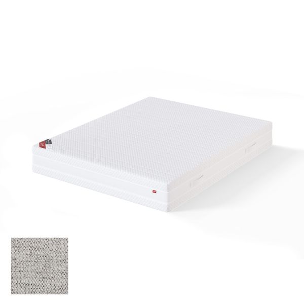 Spring mattress BLACK MULTIPOCKET VERANO 120x200cm, firm, light grey