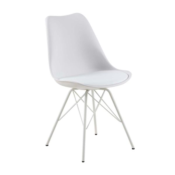 Стул ERIS, белый PU