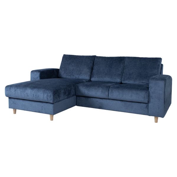 Corner sofa KARL LC, dark blue