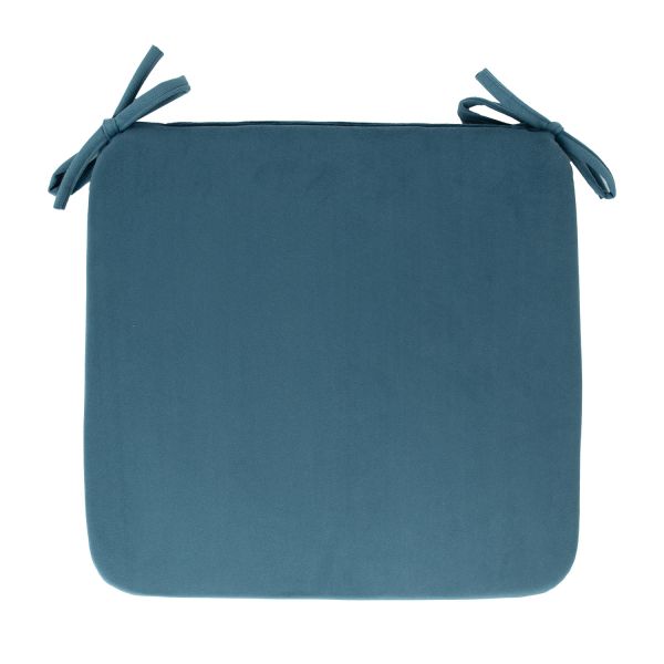 Krēsla pârsegs VELVET NEW 39x39xH2,5cm, pelēks zils