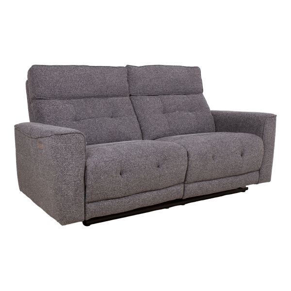Recliner sofa BOSCO 2,5-seater with electric mechanism, grey