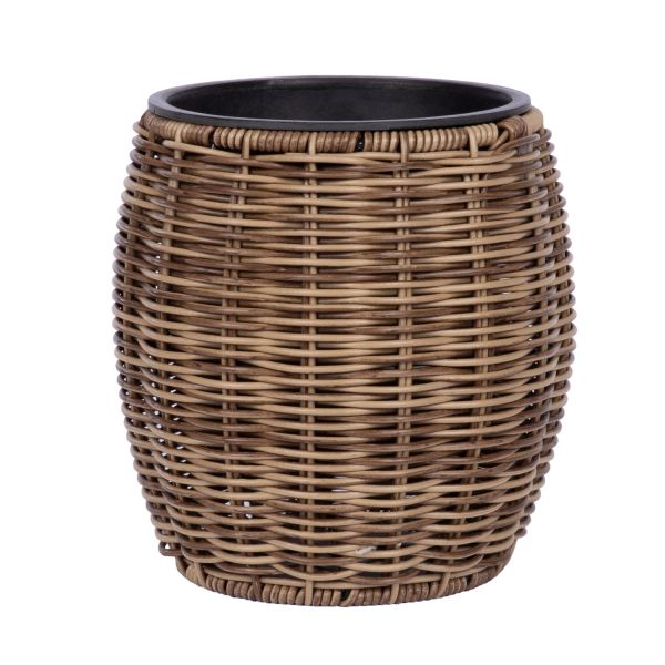 Puķu pods WICKER D20xH20cm, gaiši brūns