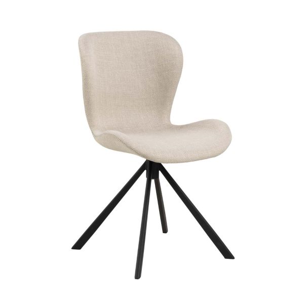 Стул BATILDA-A1 бежевый/черный