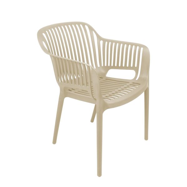 Chair POPPY beige plastic