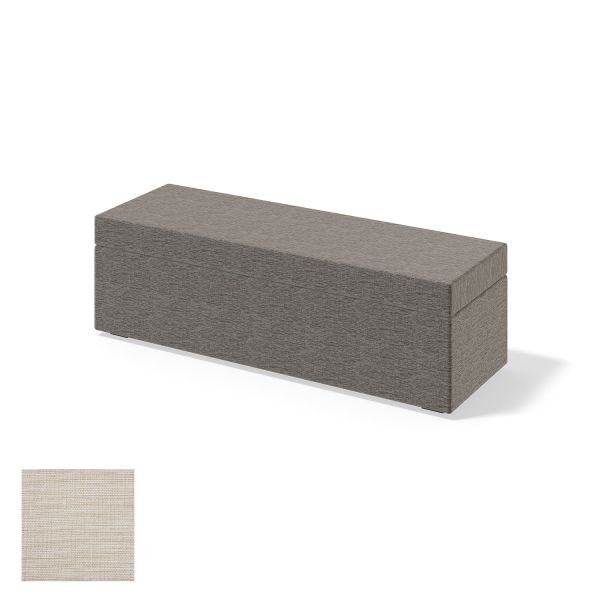 Veļas kaste RED/BLACK PLAIN MANGO 120cm, gaiši bēšs