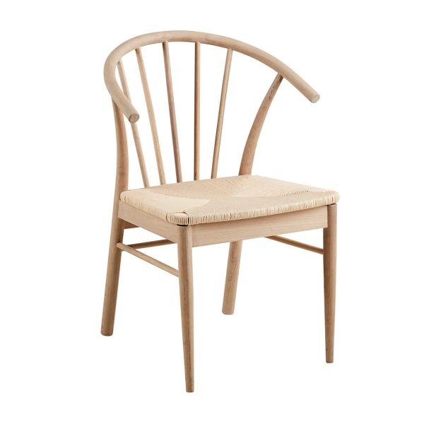 Chair CASSANDRA with armrests, light