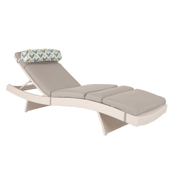Deck chair STELLA natural white