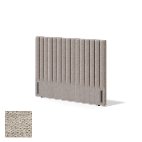Headboard RED/BLACK NEW YORK VERANO 80cm, light beige
