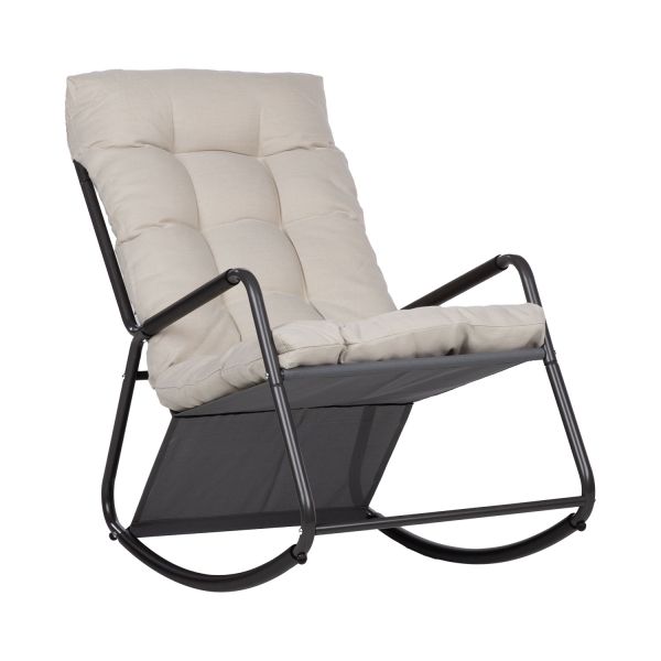 Rocking chair MARIS grey