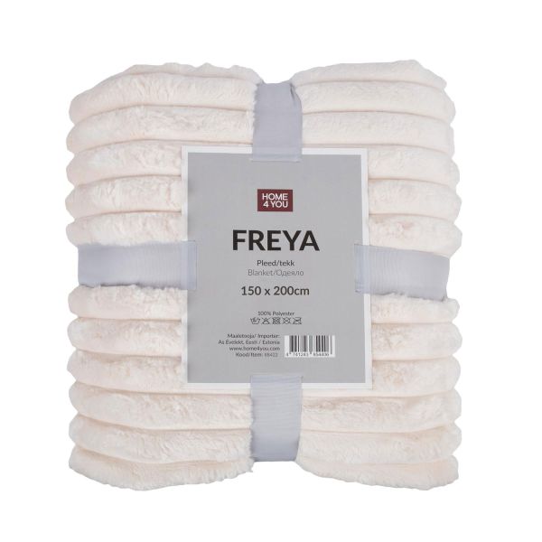 Plaid FREYA M 150x200cm, white