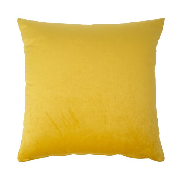 Pillow VELVET 2, 45x45cm, yellow