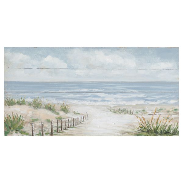 Oil painting 70x140cm,
road to the beach