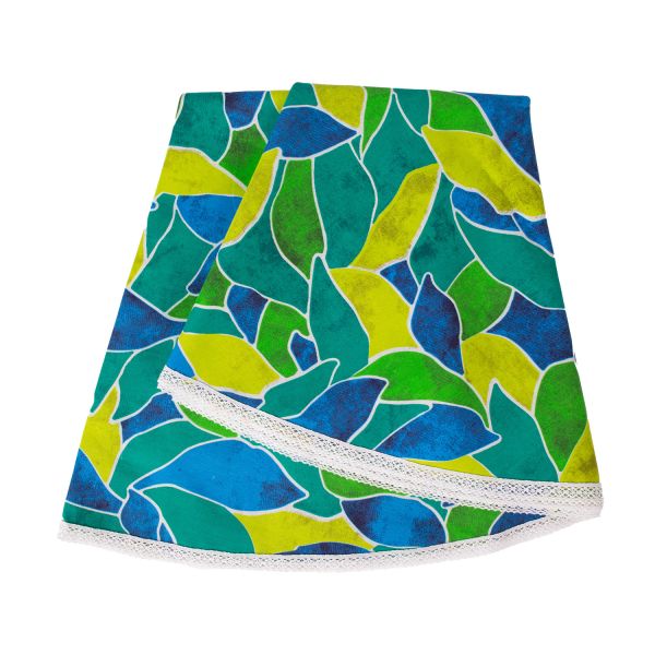 Table mat LONETA NEW D170cm, green leaves