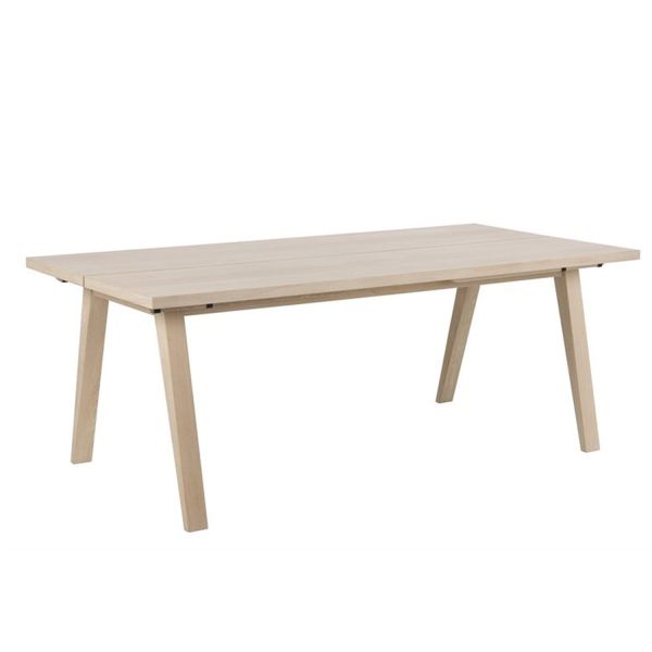 Ēdamistabas galds A-LINE 210/310x100xH74cm, galda virsma: mēbeļu plātne ozolkoka finierējums, kājas: koks