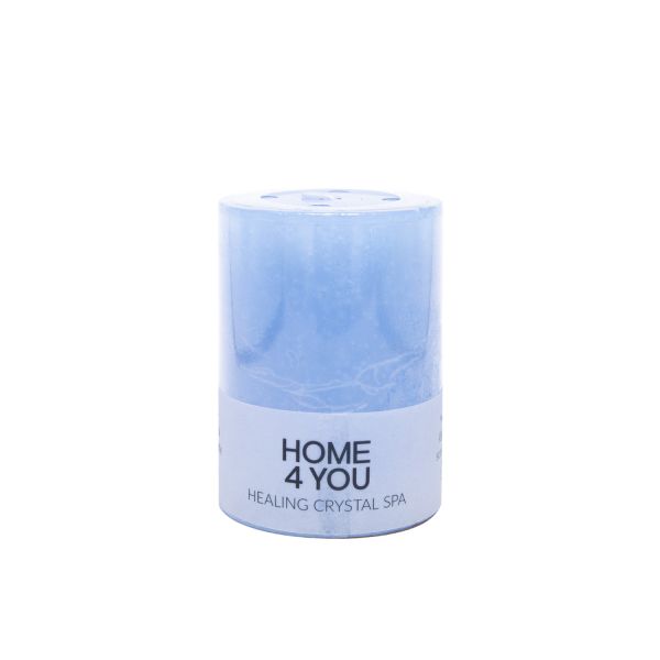 Candle HEALING CRYSTAL SPA D6,8xH9,5cm