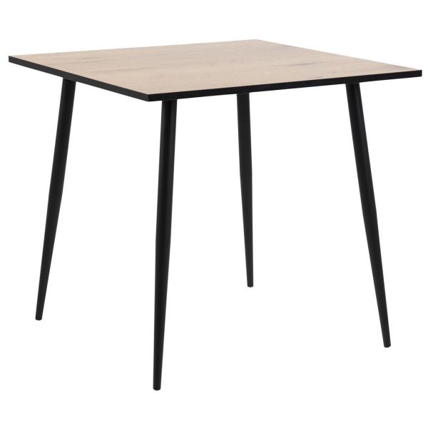 Pusdienu galds WILMA 80x80xH75cm, dabīgs