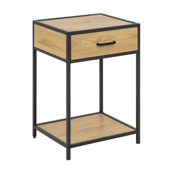 Bedside table SEAFORD 42x35xH63cm, oak