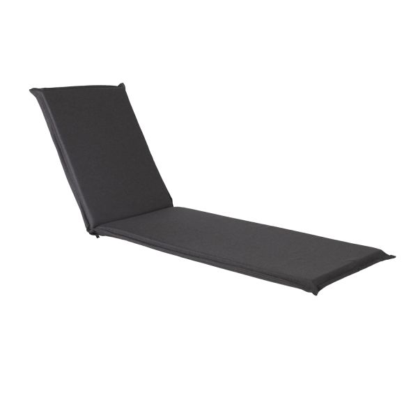 Deck chair pad SUMMER 55x190xH5cm, black
