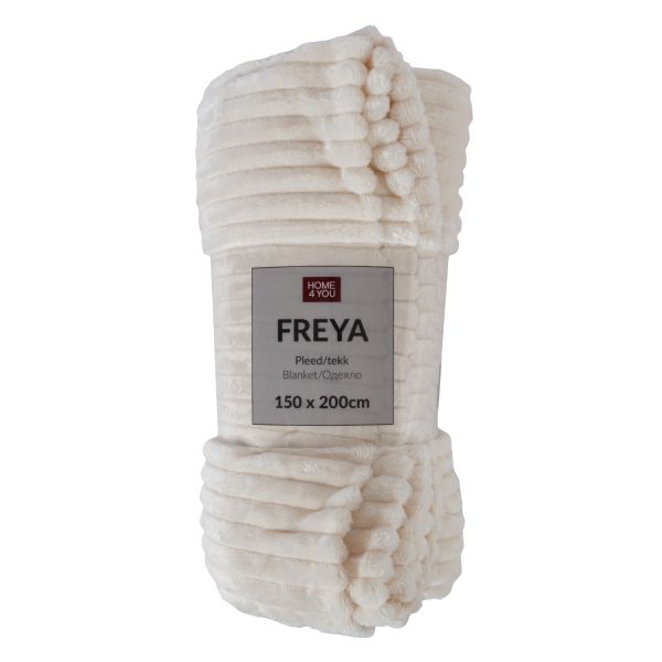 Pleds FREYA 150x200cm, balts