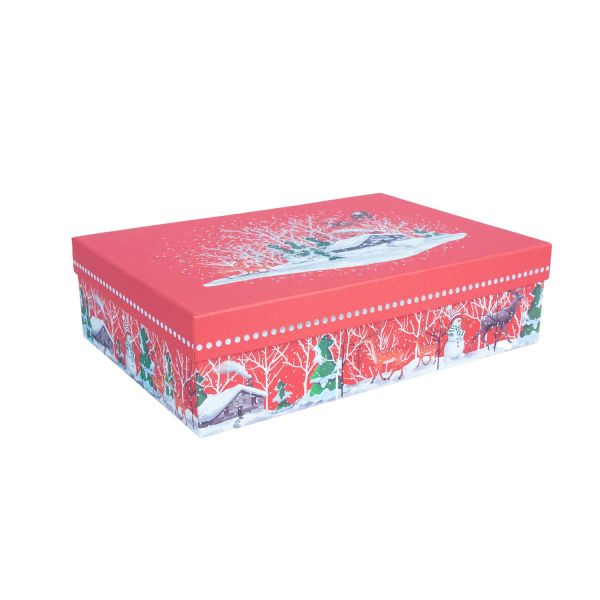 Kaste NOEL 33x23,5cm, ar vāku, mix