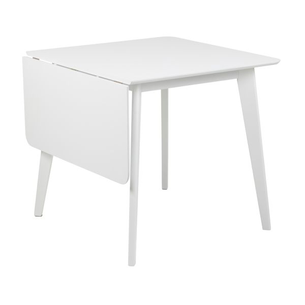 Ēdamistabas galds ROXBY 80/120x80xH76cm, balts